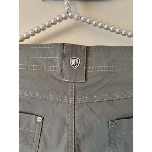 Kuhl Womens Size 6 Green Hiking Shorts Cotton Blend 6" Inseam - Picture 5 of 7